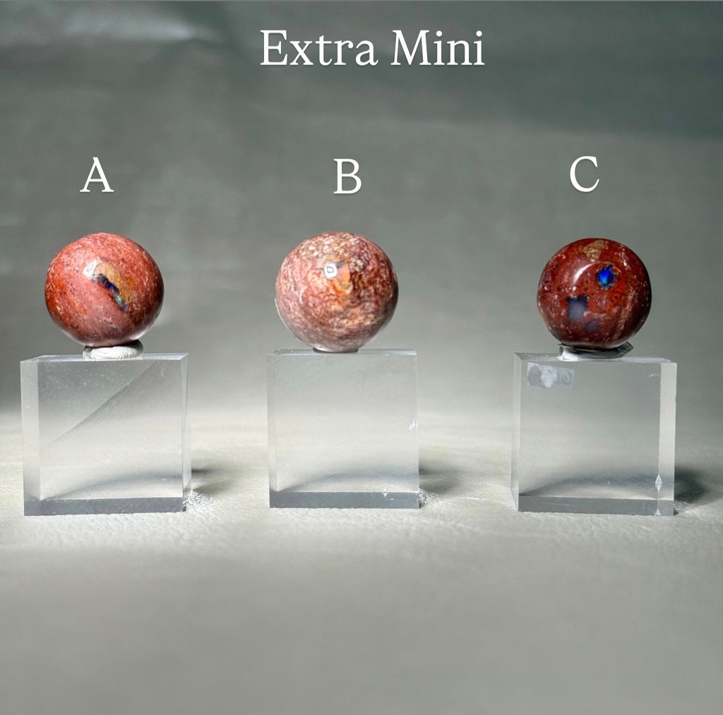 Mexican Fire Opal w/ Rutile in Volcanic Rhyolite