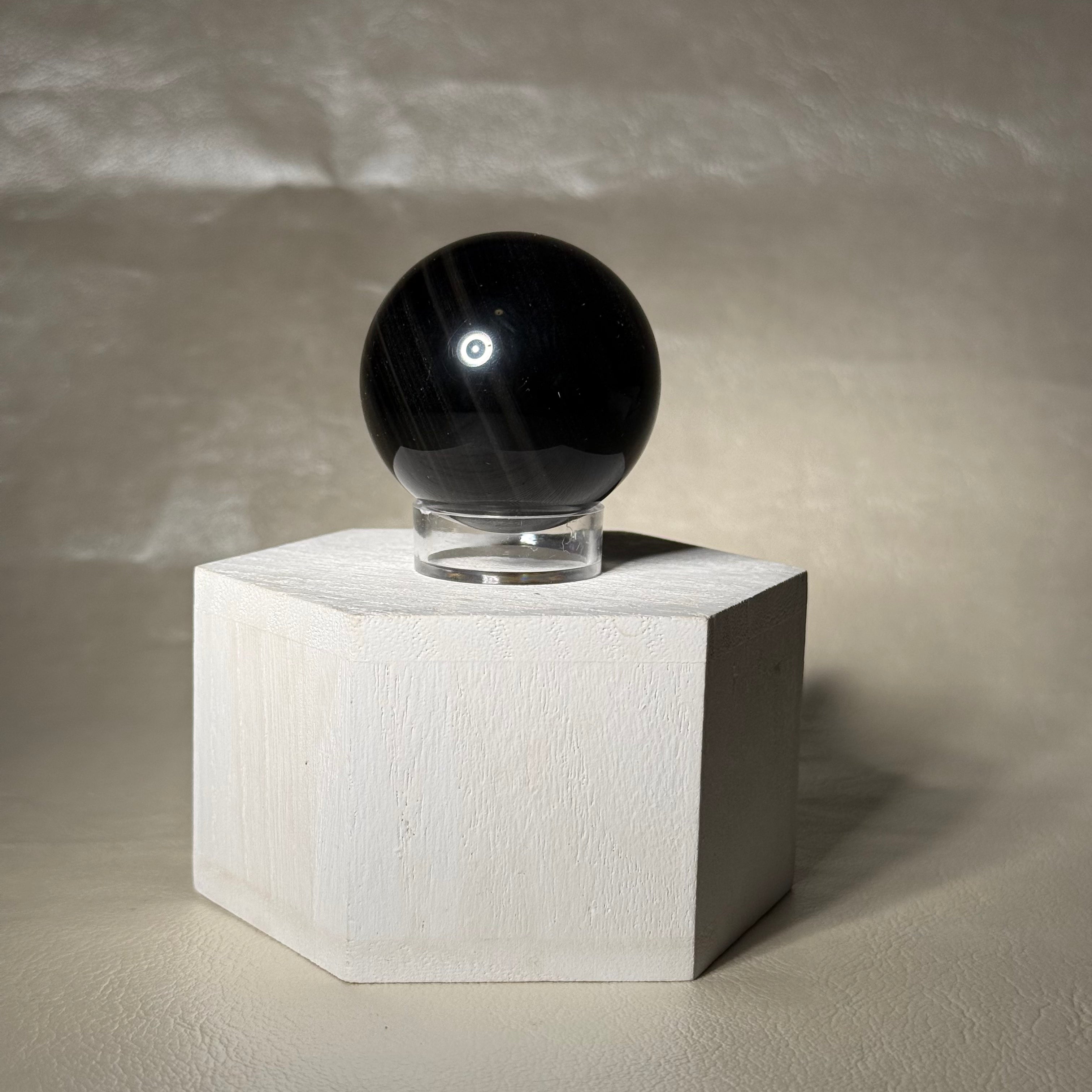 Silver Sheen Obsidian Sphere