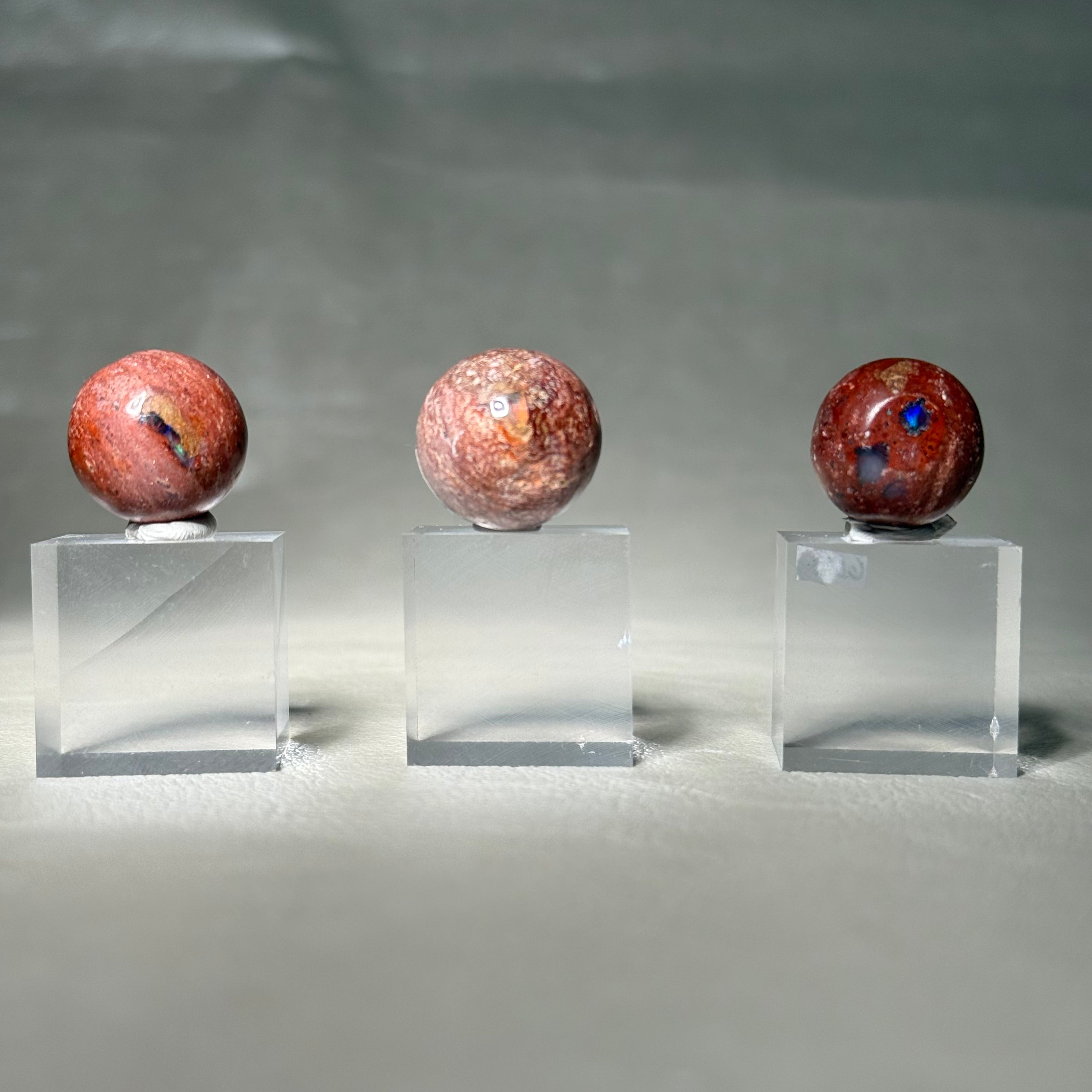 Mexican Fire Opal w/ Rutile in Volcanic Rhyolite
