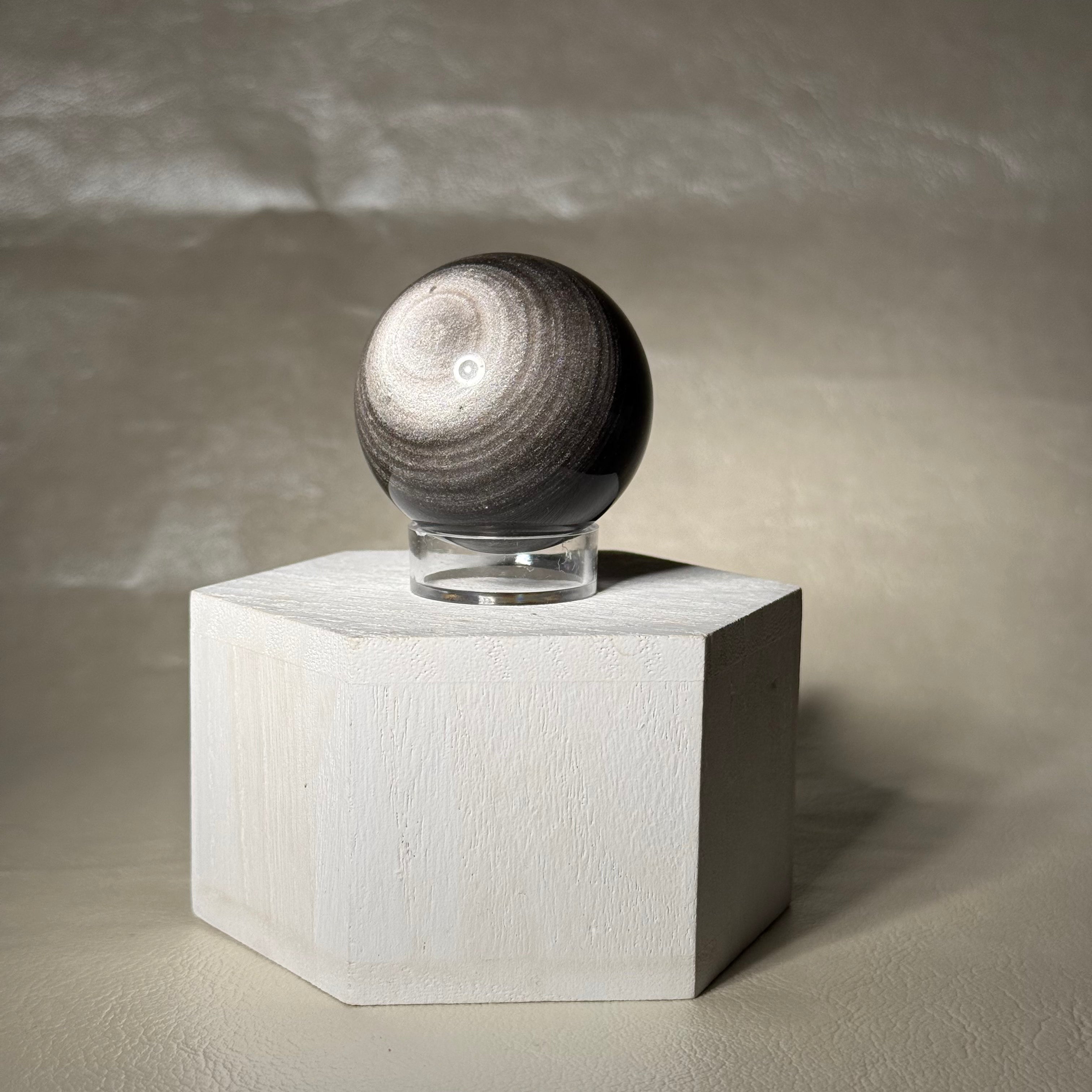 Silver Sheen Obsidian Sphere