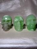 Green Calcite Skulls
