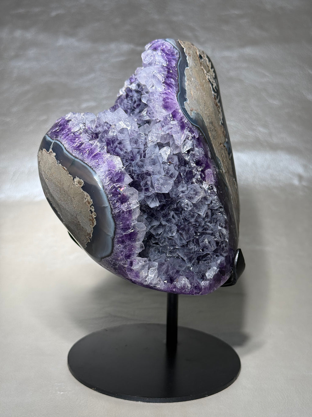 "Shark Mouth" Amethyst On Stand