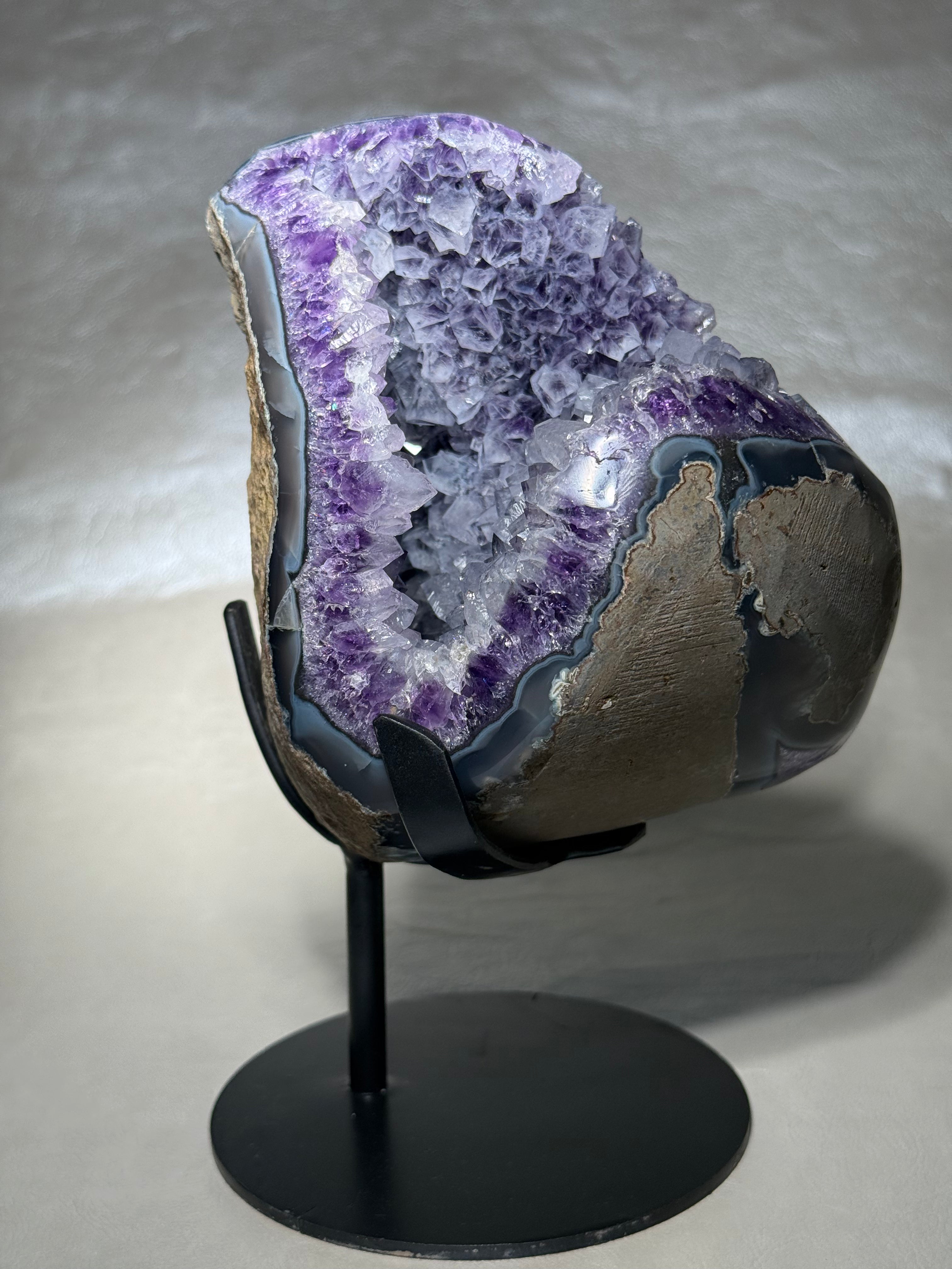 "Shark Mouth" Amethyst On Stand