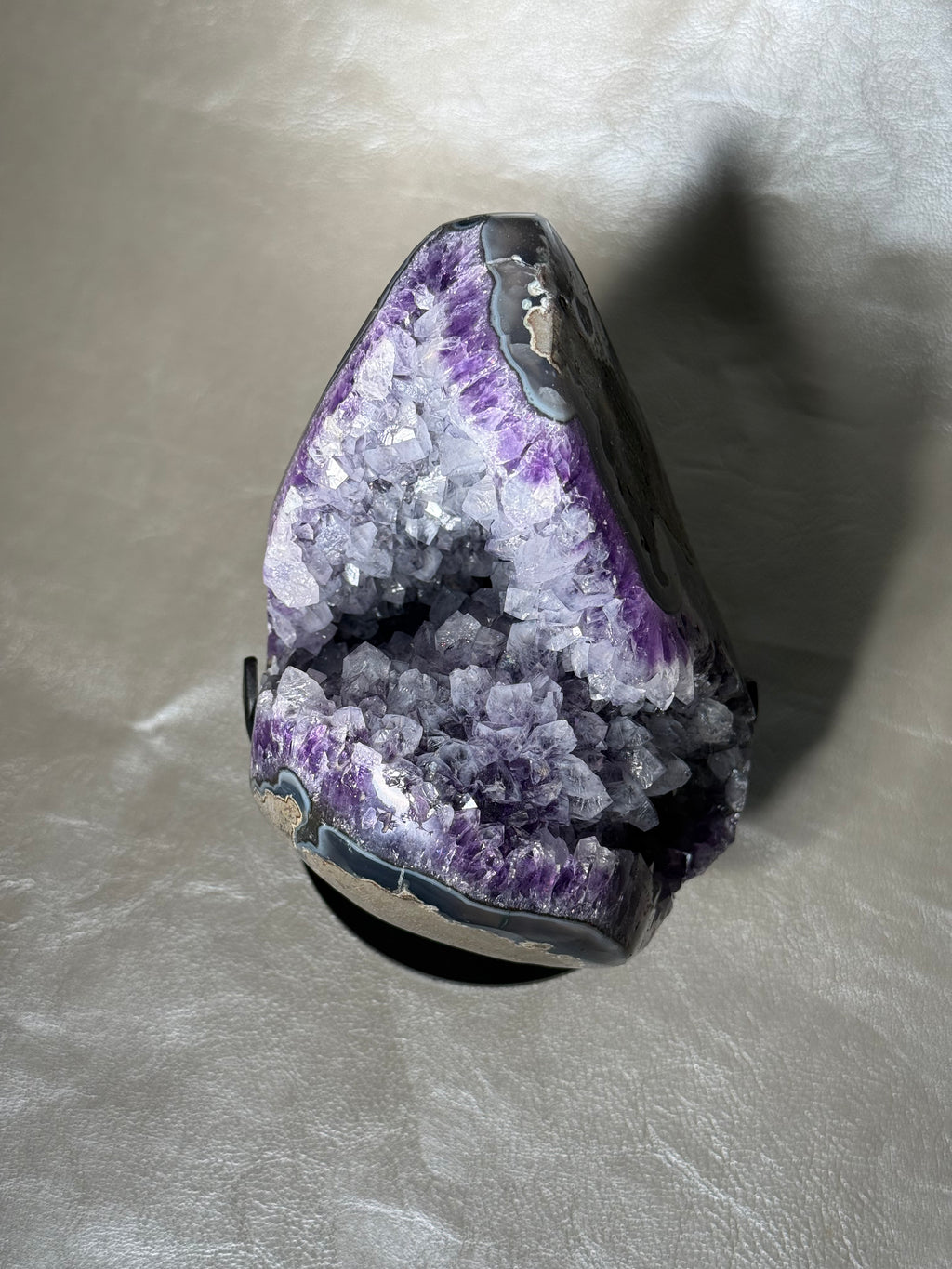 "Shark Mouth" Amethyst On Stand