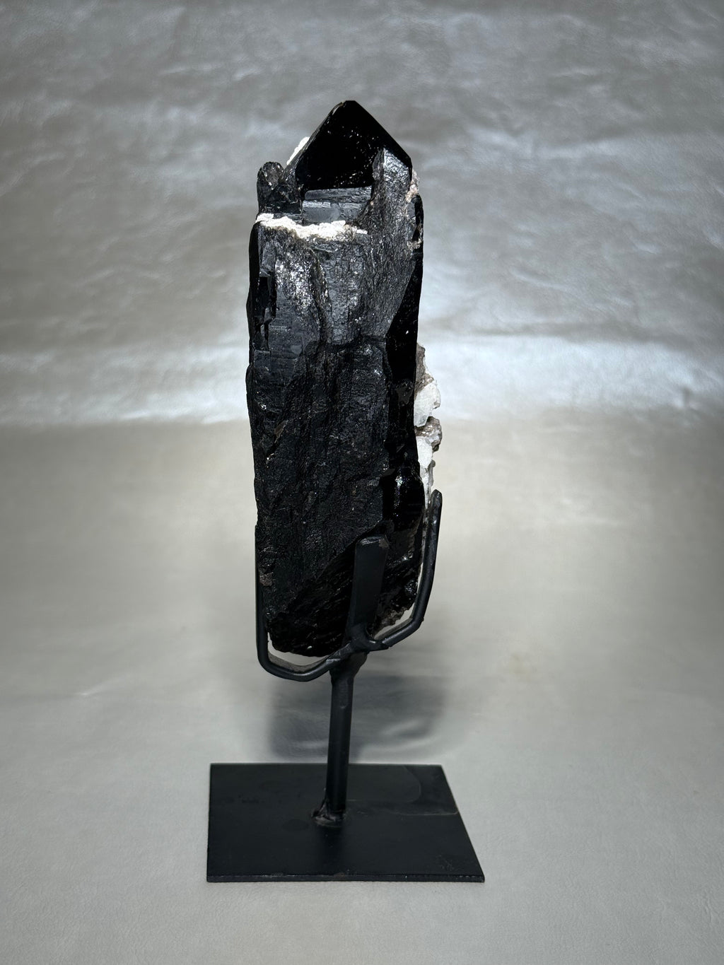 Morion Black Quartz with Mica and Cerussite