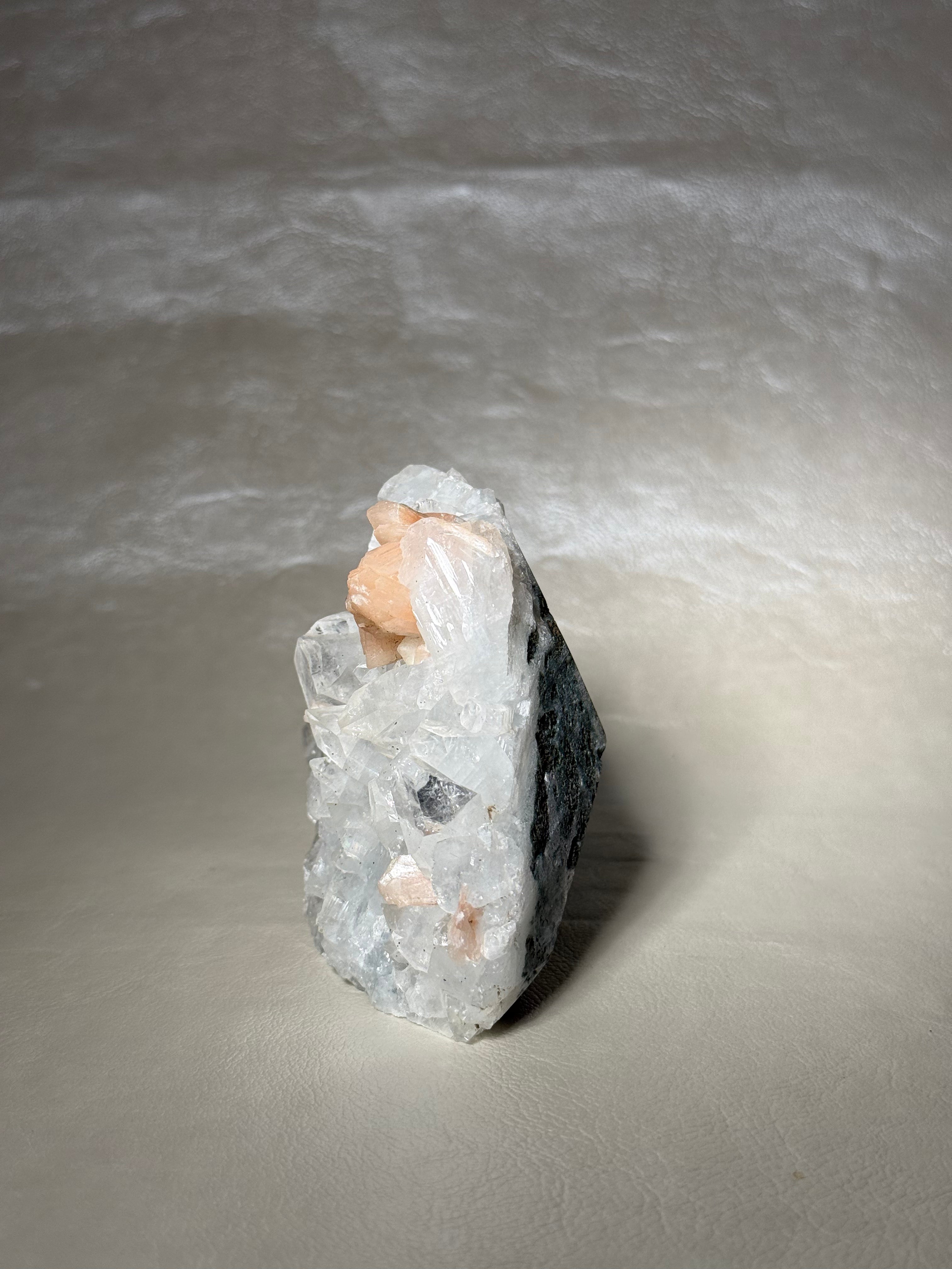 Apophyllite With Peach Stilbite