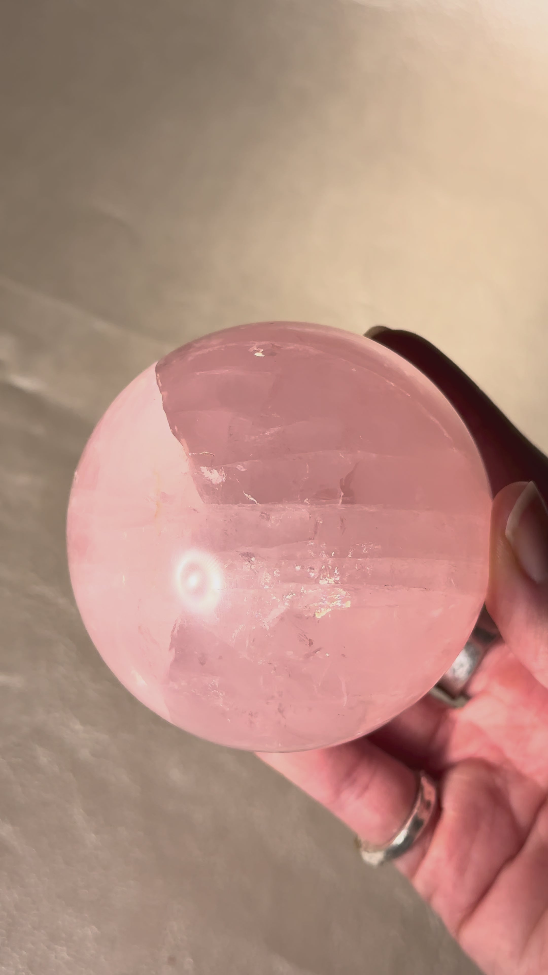Rose Quartz Sphere SM