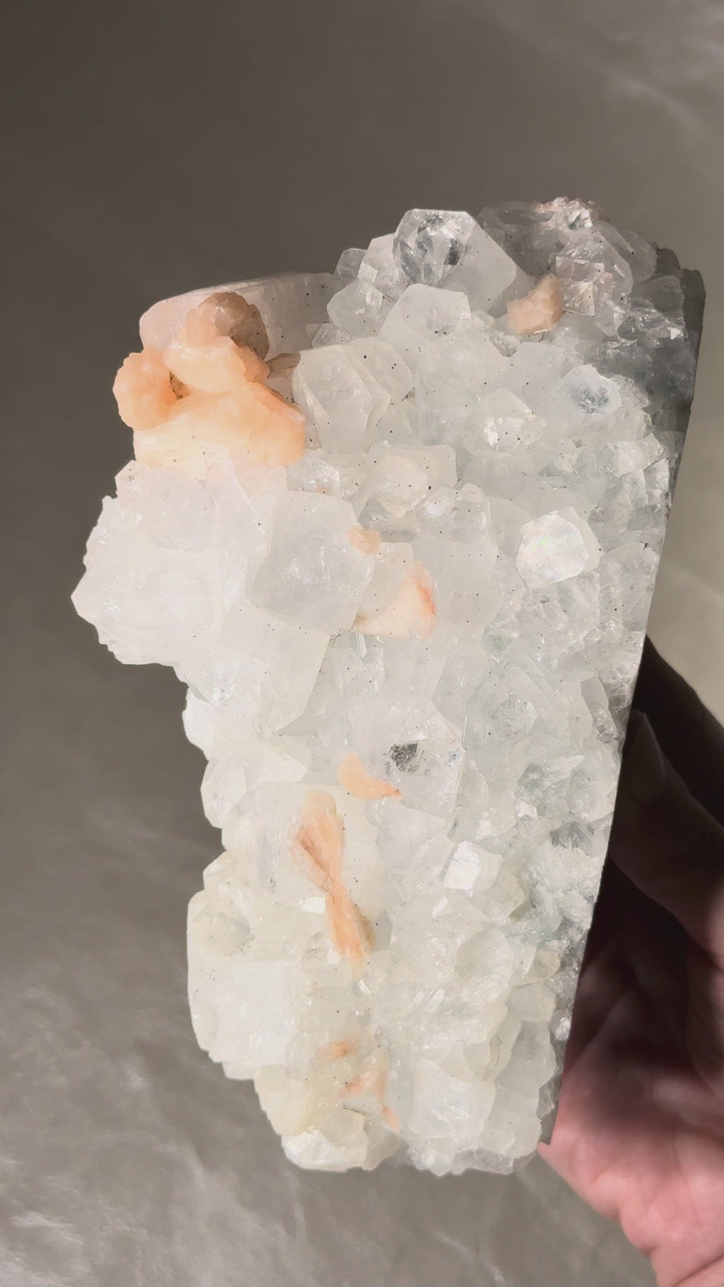 Apophyllite With Peach Stilbite