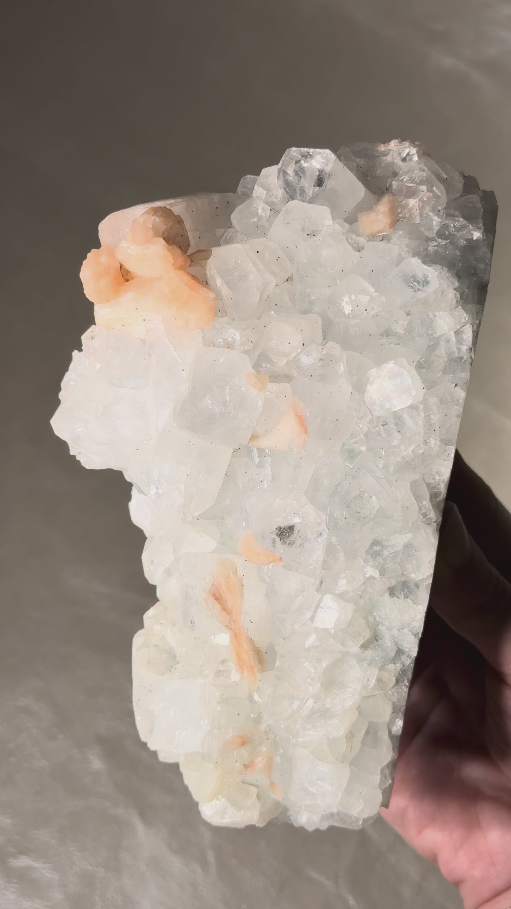 Apophyllite With Peach Stilbite