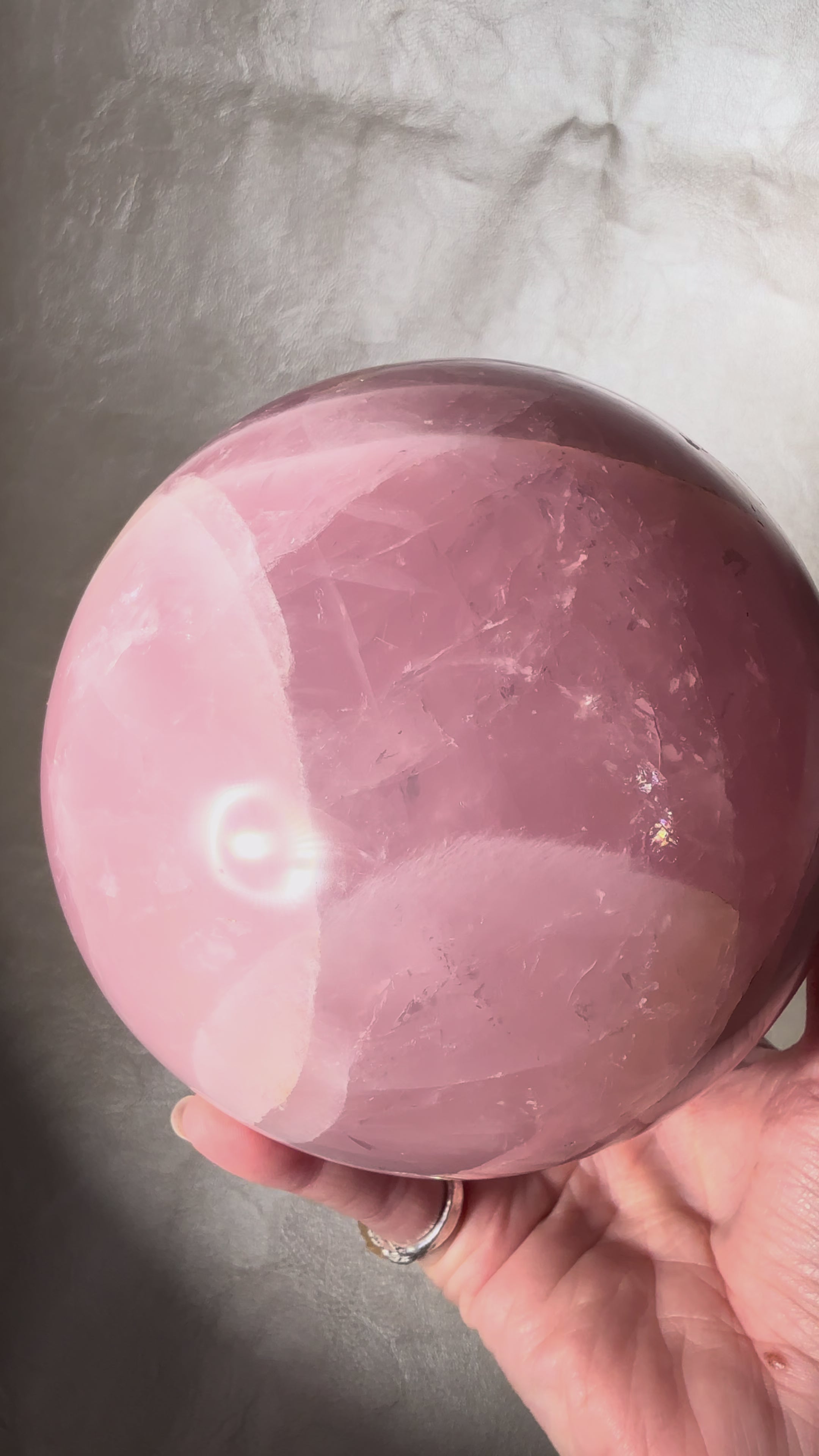 Lavender Rose Quartz Sphere XL