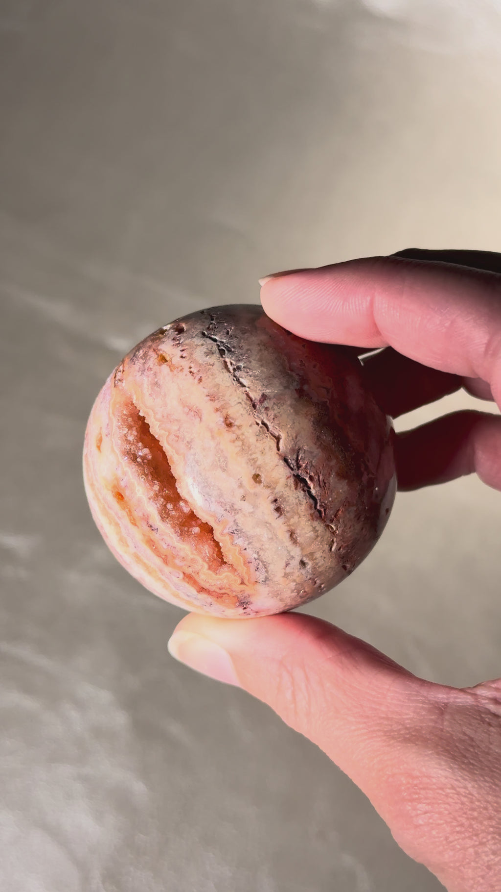 Crazy Lace Agate Sphere