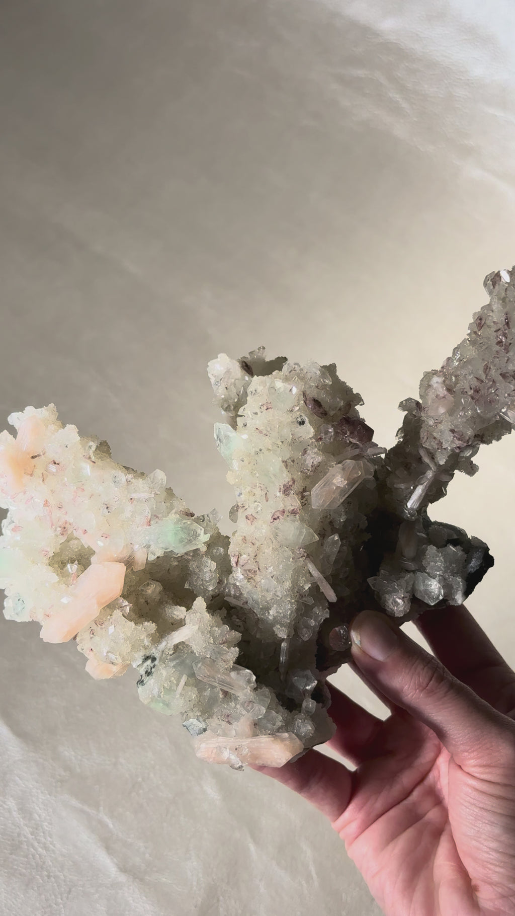 Green Diamond Apophyllite Stalactite